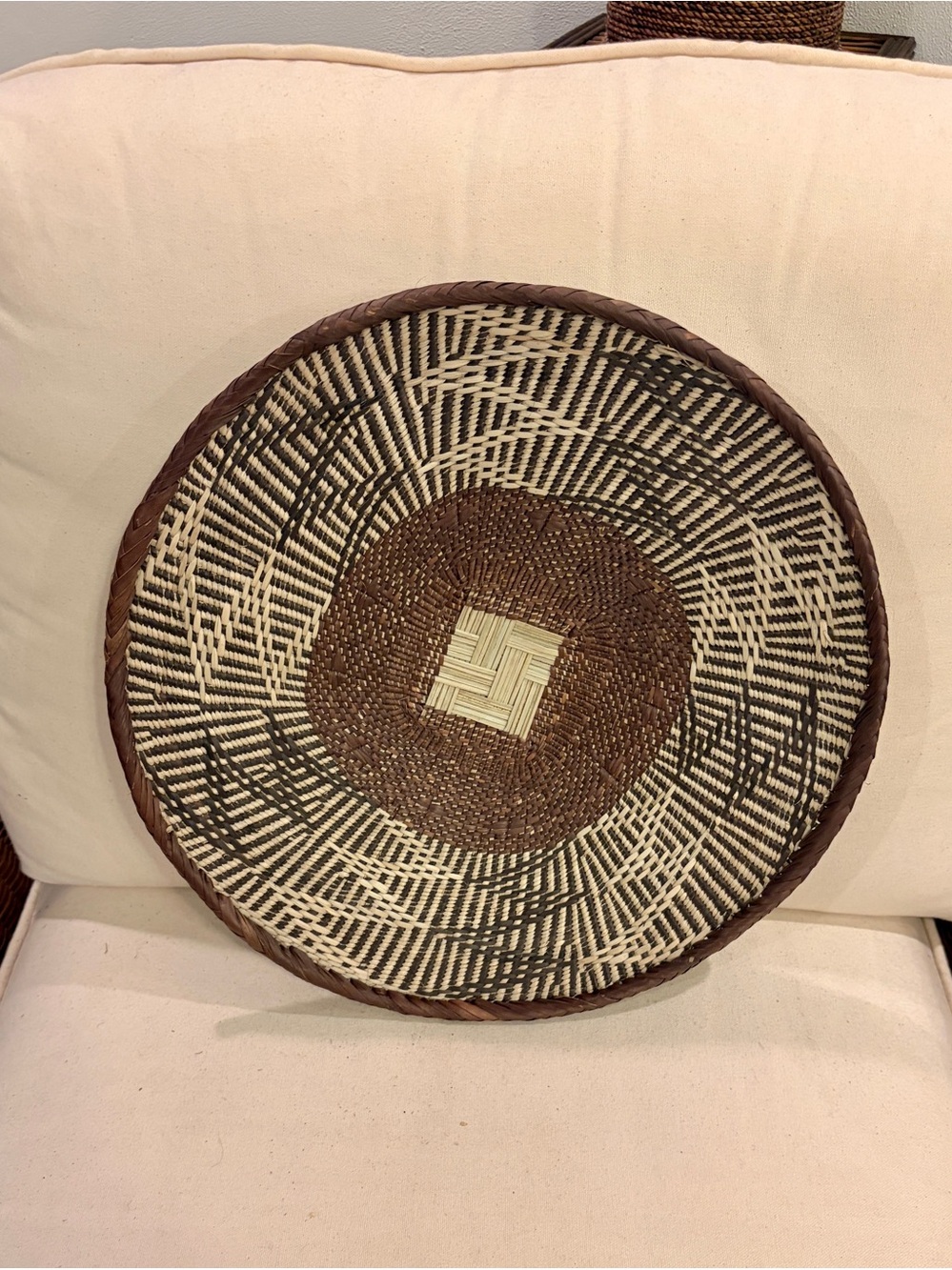 One of a Kind! NEW Woven Basket. Made by Binga people of Zambia Zimbabwe Africa